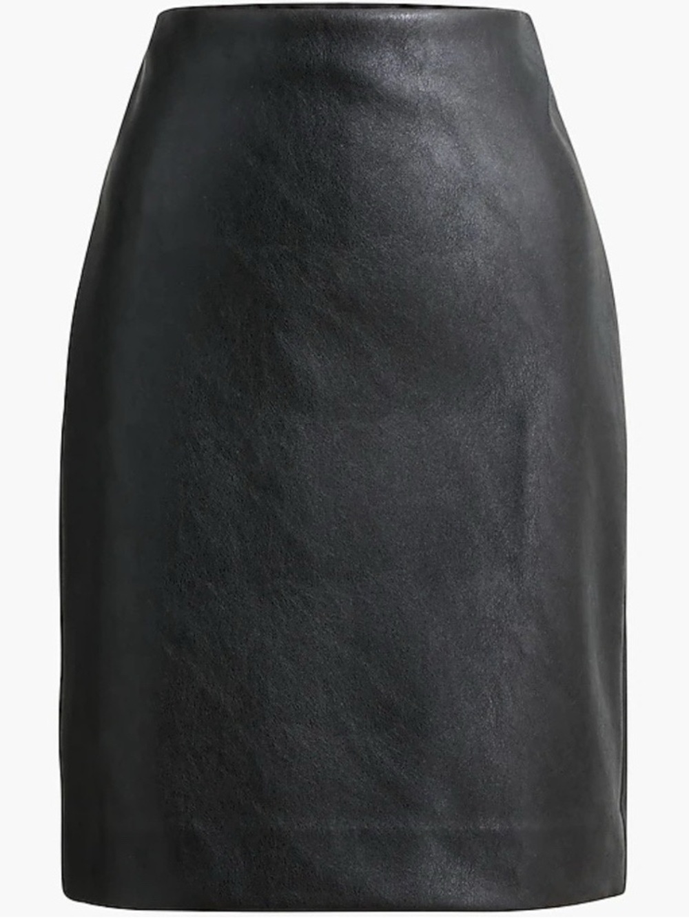 NWT JCrew Factory Faux Leather Pencil Skirt in Black, Size 6